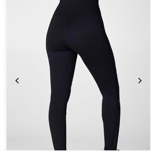 Fabletics black high waisted statement leggings